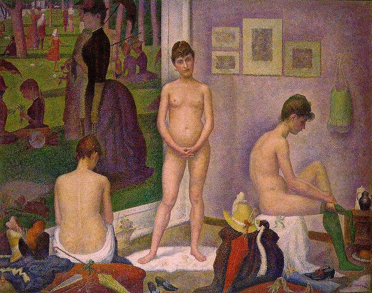 Georges Seurat The Models, France oil painting art